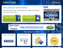 Tablet Screenshot of likes2cash.com